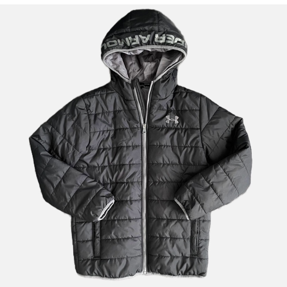 Under Armour Black Jacket-boys size L